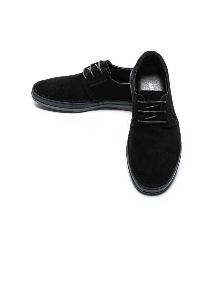 Pantofi Casual Barbati din piele naturala W011-5 BLACK | ADVANCER