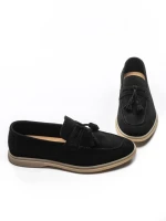 Mocasini Barbati din piele naturala 25891 BLACK | FRANCO GERARDO