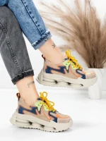 Pantofi Sport Dama din piele naturala 36823-1 ORANGE | ADVANCER