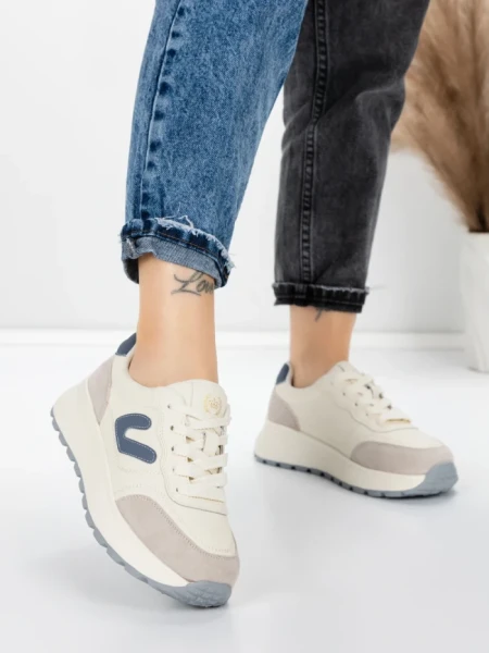 Pantofi Sport Dama din piele naturala 76098-8 BLUE | ADVANCER