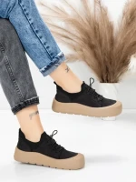 Pantofi Sport Dama din piele naturala 999 BLACK | ADVANCER