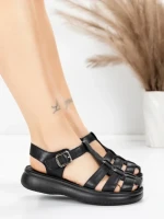 Sandale Dama din piele naturala 1956723 BLACK | ADVANCER