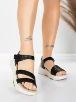 дамски сандали от естествена кожа 032 Черен | Advancer » MeiMall.bg