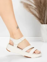 дамски сандали от естествена кожа 032 Кремав цвят | Ad... » MeiMall.bg