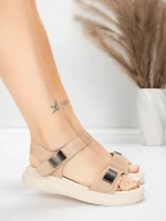 дамски сандали от естествена кожа 1028 Праскова | Adva... » MeiMall.bg