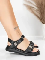 дамски сандали от естествена кожа 1028 Черен | Advancer » MeiMall.bg