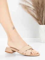 дамски сандали от естествена кожа 103 Праскова | Advancer » MeiMall.bg