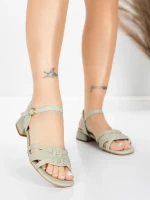дамски сандали от естествена кожа 105 Зелено | Advancer » MeiMall.bg