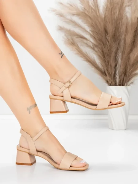 дамски сандали от естествена кожа 22396 Праскова | Adv... » MeiMall.bg