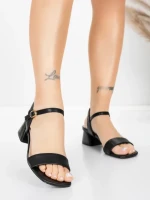 дамски сандали от естествена кожа 22396 Черен | Advancer » MeiMall.bg