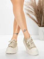 Дамски спортни обувки от естествена кожа 227802 Праско... » MeiMall.bg