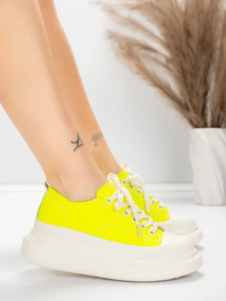 Дамски спортни обувки от естествена кожа 227802 Лимоне... » MeiMall.bg