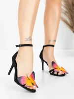 Дамски сандали с тънък ток 5GS62 Черен | Mei » MeiMall.bg