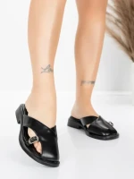 Дамски чехли с ниска подметка 5GS63 Черен | Mei » MeiMall.bg