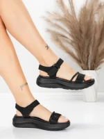 Дамски сандали на платформа 5GS68 Черен | Mei » MeiMall.bg