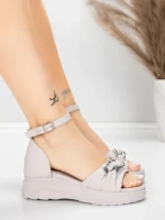 Дамски сандали на платформа 5H75 Розов | Mei » MeiMall.bg