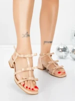 Sandale Dama cu Talpa Joasa 5GH83 NUDE | MEI