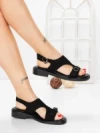 Sandale Dama cu Talpa Joasa 5SY36 BLACK | MEI