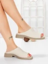 Papuci Dama cu Talpa Joasa 5SY37 BEIGE | MEI