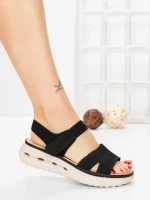 Sandale Dama cu Talpa Joasa 5GS28 BLACK | MEI