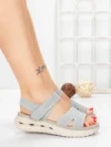 Sandale Dama cu Talpa Joasa 5GS28 GREY | MEI