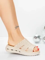 Papuci Dama cu Talpa Joasa 5GS30 BEIGE | MEI