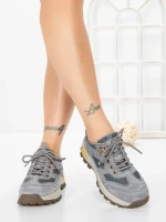 Pantofi Casual Dama din piele naturala K22112 GREY | BERLINER