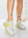 Pantofi Sport Dama din piele naturala 2382-3 GREEN | FRANCO GERARDO