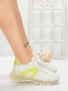 Pantofi Sport Dama din piele naturala 2382-3 GREEN | FRANCO GERARDO