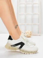 Pantofi Sport Dama din piele naturala 2382-3 BLACK | FRANCO GERARDO