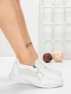 Pantofi Casual Dama din piele naturala CS07 WHITE | FRANCO GERARDO