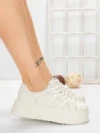Pantofi Sport Dama din piele naturala P58023 WHITE | BERLINER