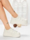Pantofi Sport Dama din piele naturala P58023 WHITE | BERLINER