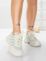 Pantofi Sport Dama din piele naturala 2382-1 WHITE | FRANCO GERARDO