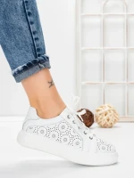 Pantofi Casual Dama din piele naturala KD87983 WHITE | BERLINER