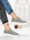 Pantofi Casual Dama din piele naturala KD87983 GREY | BERLINER