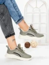 Pantofi Sport Dama din piele naturala 66916-5 KHAKI | STEPHANO
