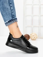 Pantofi Casual Dama din piele naturala 3113Q02 BLACK | STEPHANO