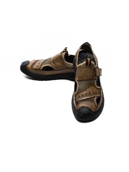 Sandale Barbati din piele naturala 2311 KHAKI | MELS