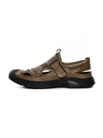 Sandale Barbati din piele naturala 2311 KHAKI | MELS