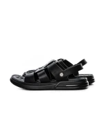 Sandale Barbati din piele naturala 95017 BLACK | MELS