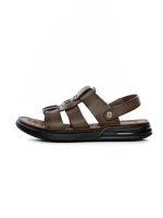 Sandale Barbati din piele naturala 95017 GREY | MELS