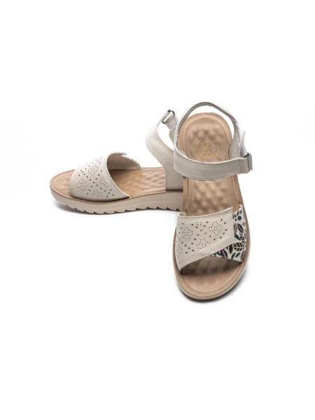 Sandale Dama din piele naturala 27-10 CREAM | FORMAZIONE