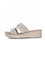 Papuci Dama din piele naturala 71-22 CREAM | FORMAZIONE