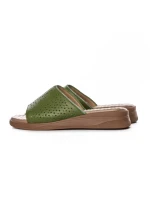 Papuci Dama din piele naturala 22102 GREEN | FORMAZIONE