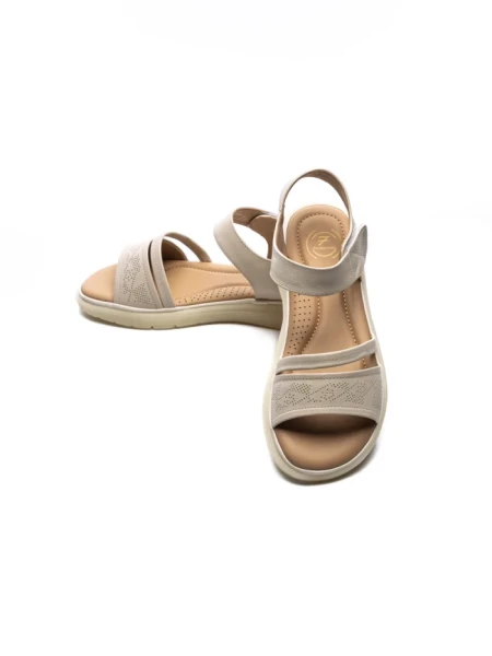 Sandale Dama din piele naturala 33192 CREAM | FORMAZIONE