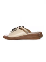 Papuci Dama din piele naturala 26638 CREAM | FORMAZIONE