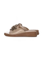 Papuci Dama din piele naturala 26638 APRICOT | FORMAZIONE