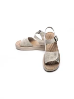 Sandale Dama din piele naturala 28-38 CREAM | FORMAZIONE