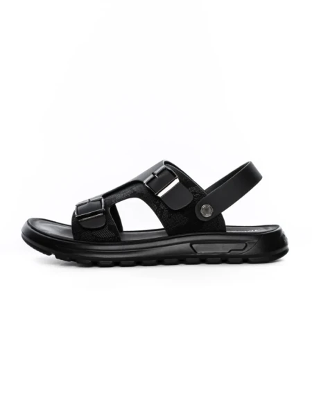 Sandale Barbati din piele naturala 6807 BLACK | ADVANCER